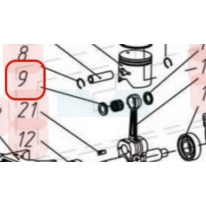 Roulement d'axe de piston pour moteur Chinois (YP03090020018)