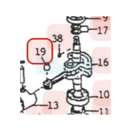 Roulement d'axe de piston pour moteur Kawasaki (130332003)