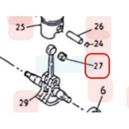 Roulement d'axe de piston pour moteur Mitsubishi (FR64857)