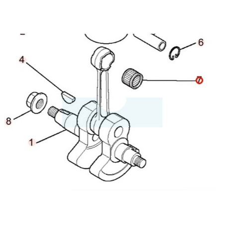 Roulement d'axe de piston pour moteur Mitsubishi (KW12016AA)