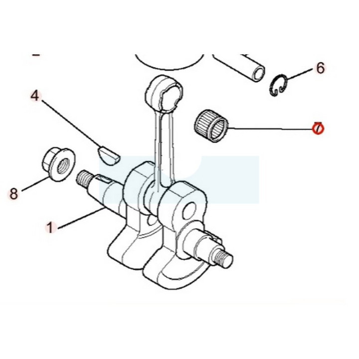 Roulement d'axe de piston pour moteur Mitsubishi (KW12016AA)