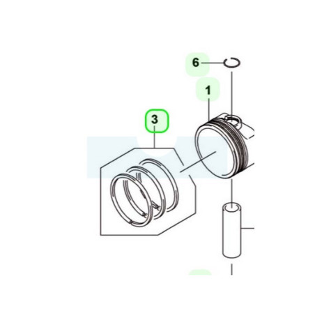 Segment pour moteur Kawasaki (130087002)