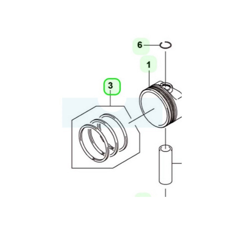 Segment pour moteur Kawasaki (130087002)