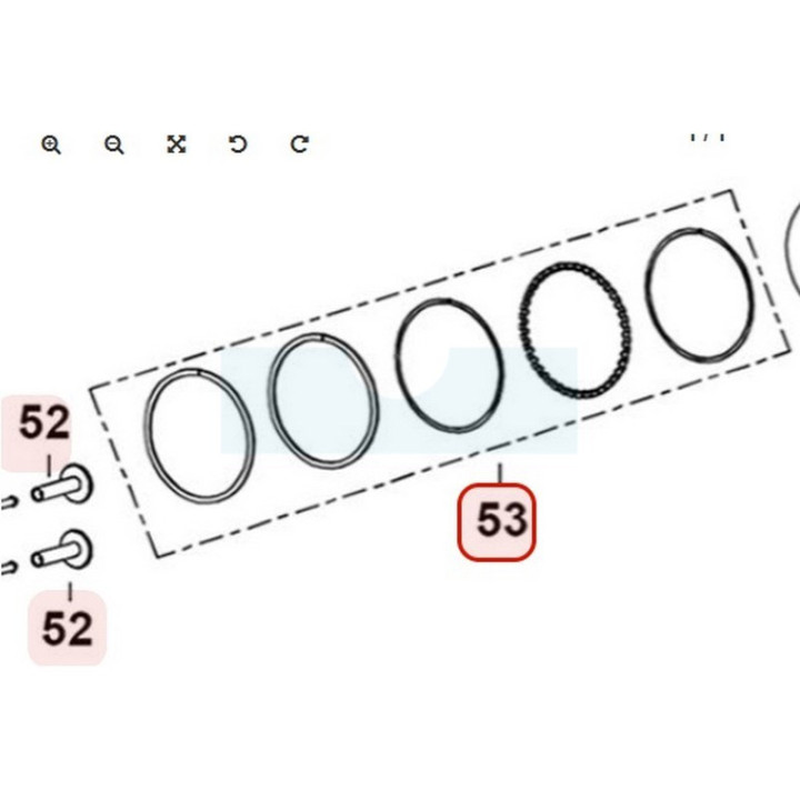 Segment pour moteur Loncin (1300702570001)
