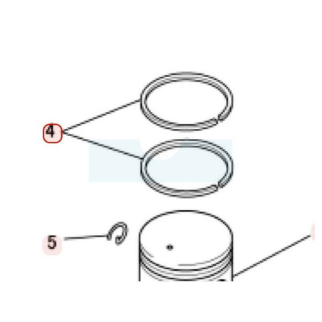 Segment pour moteur Mitsubishi (KP22001AA)