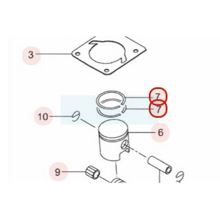 Segment pour tronçonneuse Maruyama (285880)