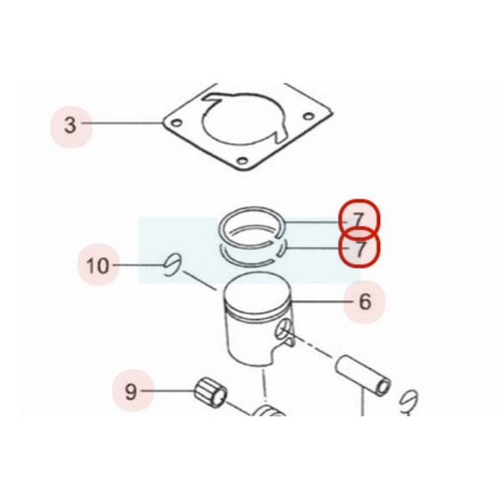 Segment pour tronçonneuse Maruyama (285880)