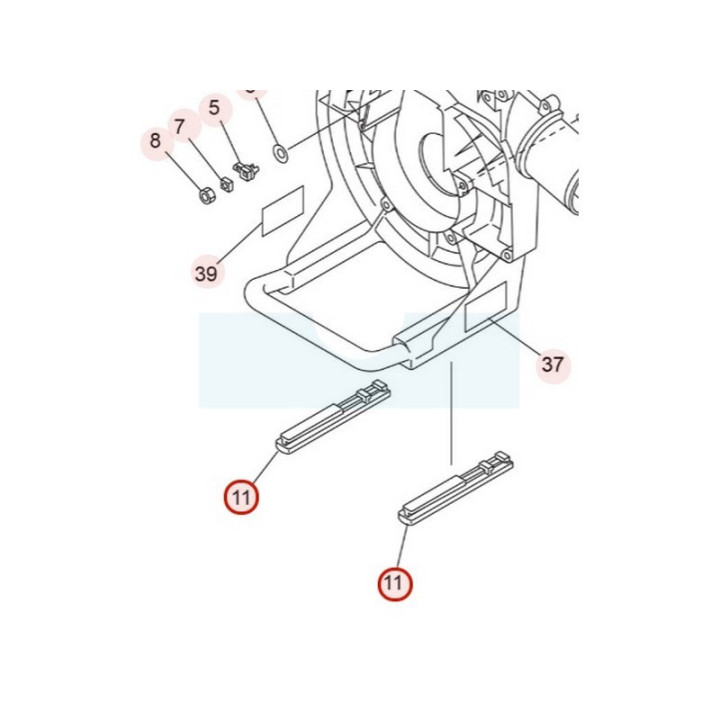 Silentbloc pour souffleur Maruyama (281865)