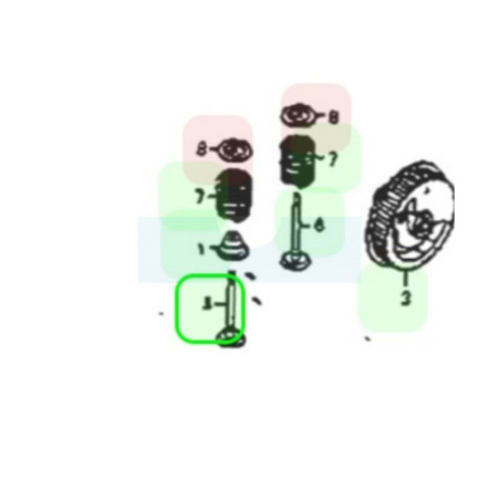Soupape d'admission pour moteur Honda (14711Z0H800)