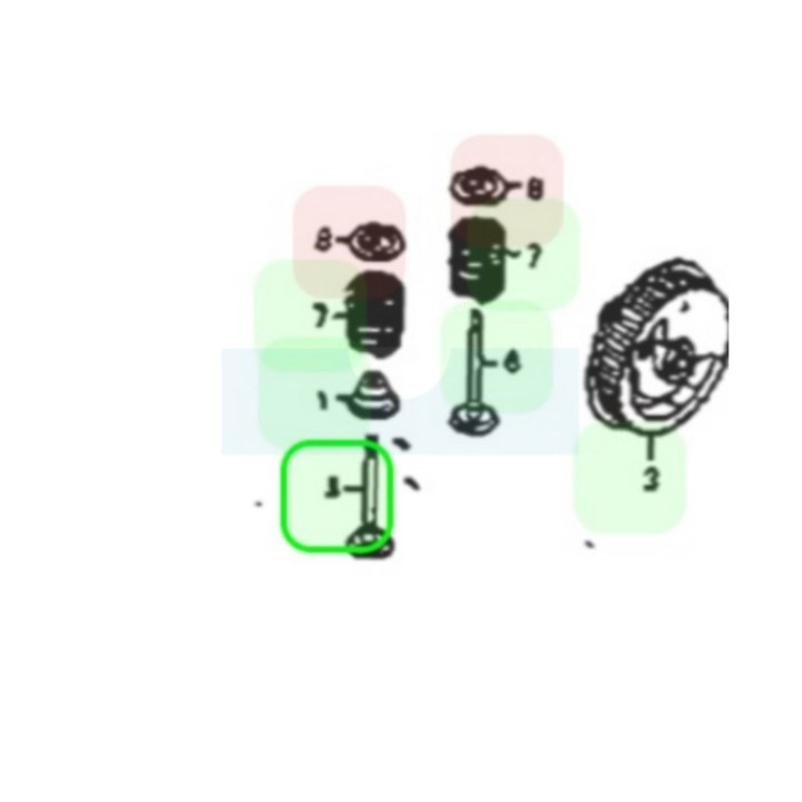 Soupape d'admission pour moteur Honda (14711Z0H800)