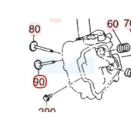 Soupape d'échappement pour moteur Robin / Subaru (2773350113)