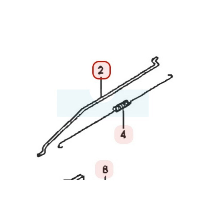 Tige de régulateur pour moteur / tondeuse Honda (16555ZM0000)