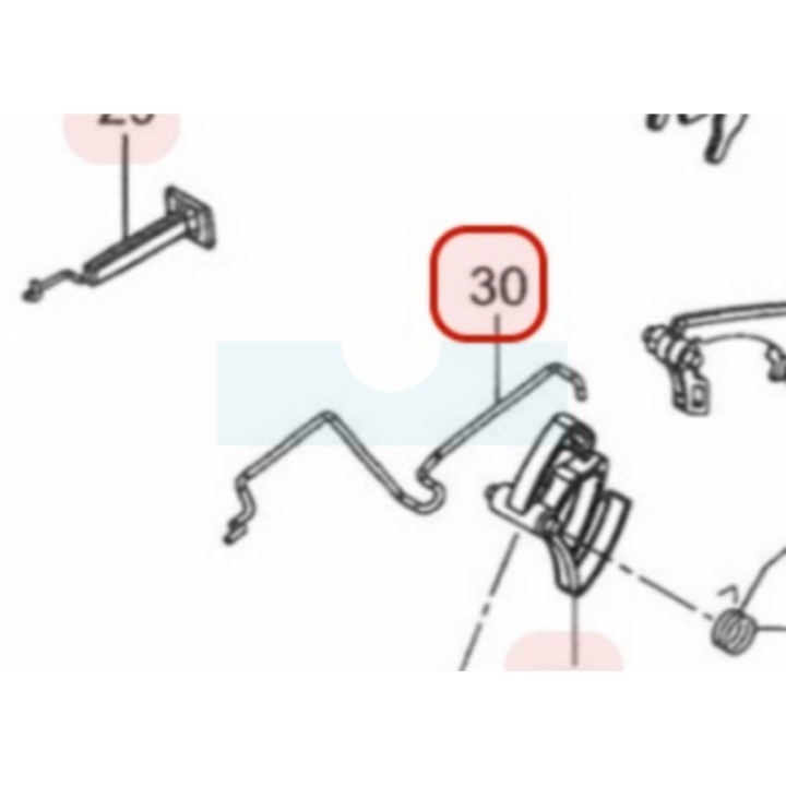 Tringle d'accélérateur pour tronçonneuse Maruyama (285929)
