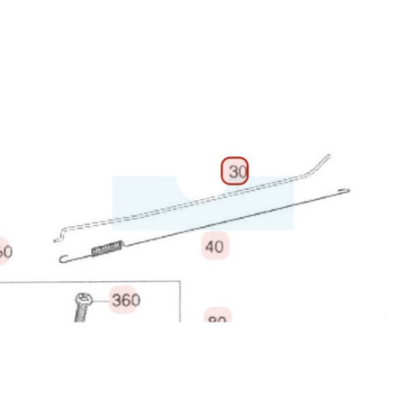 Tringle de régulateur pour moteur Robin / Subaru (16062Z02051000)
