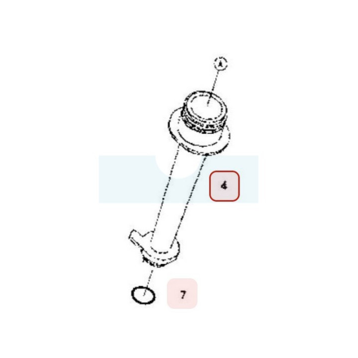 Tube de jauge à huile pour moteur Kawasaki (592312077)