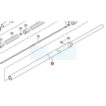 Tube de transmission pour perche élagueuse Maruyama (237574)