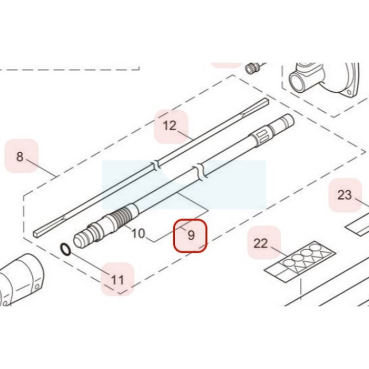 Tube flexible pour débroussailleuse Maruyama (222531)