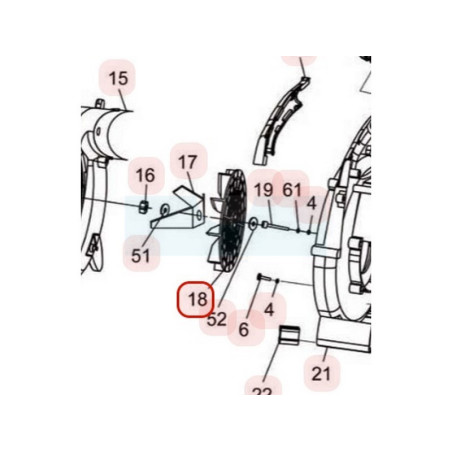 Turbine pour souffleur Sarp (YP70030090006)