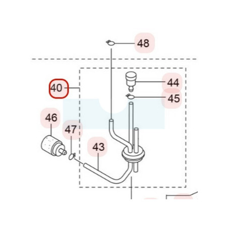 Tuyau + sortie de réservoir pour souffleur Maruyama (282539)