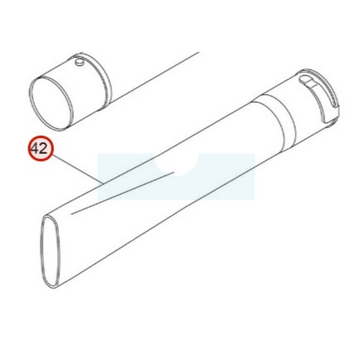 Tuyau de sortie pour souffleur Maruyama (463785)