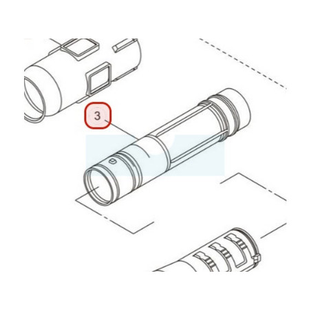 Tuyau support manette pour souffleur Maruyama (275909)