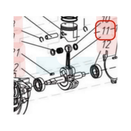 Vilebrequin pour moteur Chinois (YP02020120026)