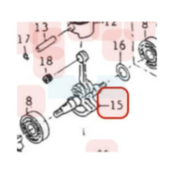 Vilebrequin pour moteur Kawasaki (491192173)