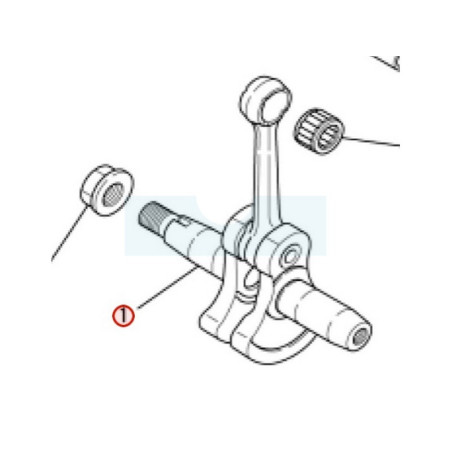Vilebrequin pour moteur Mitsubishi (KD01019AA)