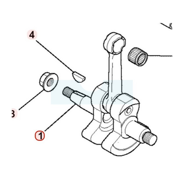 Vilebrequin pour moteur Mitsubishi (KD01053AA)
