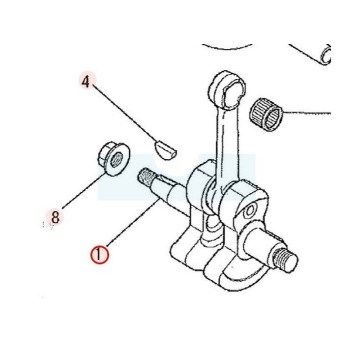 Vilebrequin pour moteur Mitsubishi (LD01055AA)