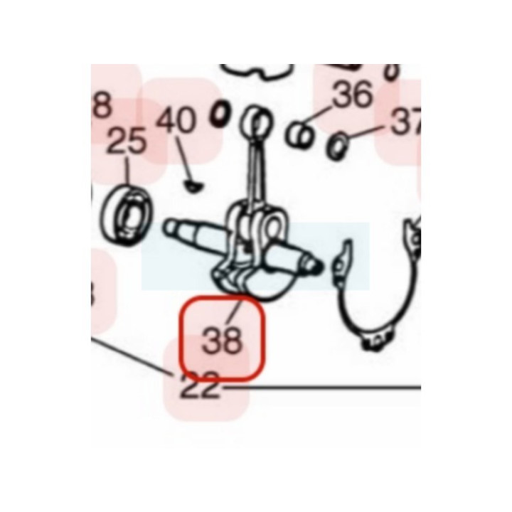 Vilebrequin pour moteur Zenoah (848F3R4200)