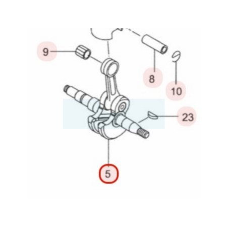 Vilebrequin pour tronçonneuse Maruyama (285867)