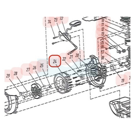 Volant d'allumage pour débroussailleuse Sarp (YP02050030003)