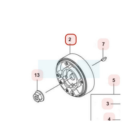 Volant magnétique pour moteur Kawasaki (210500005)