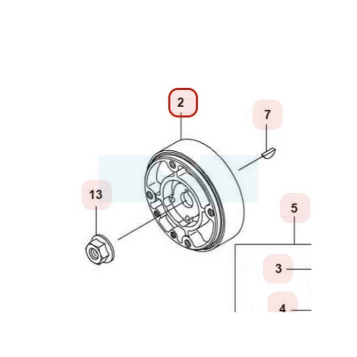 Volant magnétique pour moteur Kawasaki (210500005)