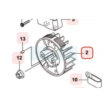 Volant magnétique pour moteur Kawasaki (210502316)