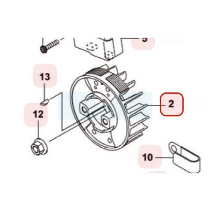 Volant magnétique pour moteur Kawasaki (210502316)