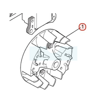 Volant magnétique pour moteur Mitsubishi (KE11029AA)