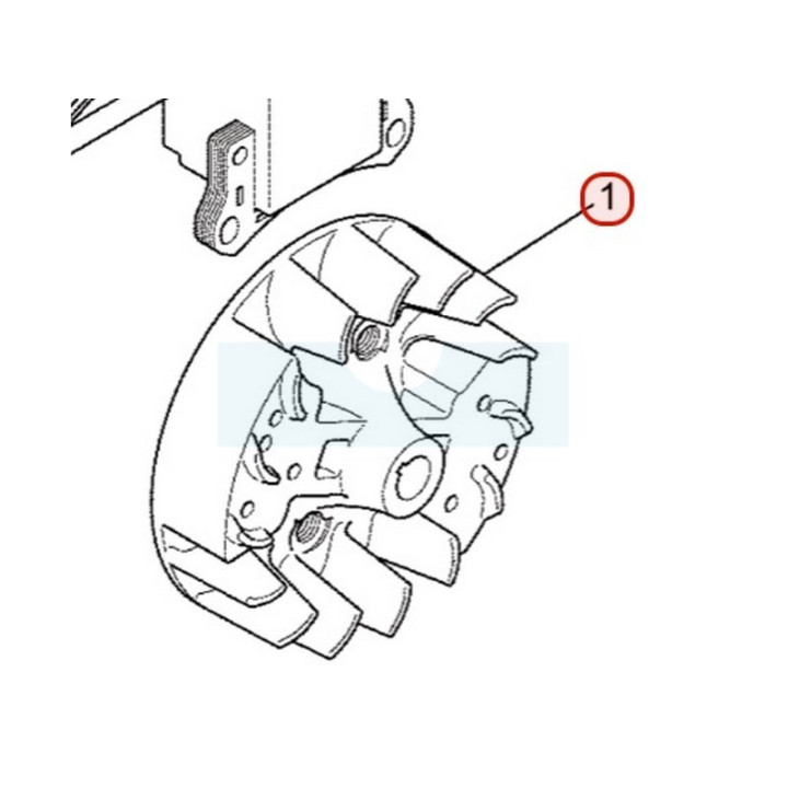 Volant magnétique pour moteur Mitsubishi (KE11029AA)