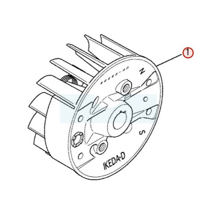 Volant magnétique pour moteur Mitsubishi (KE11034AB)