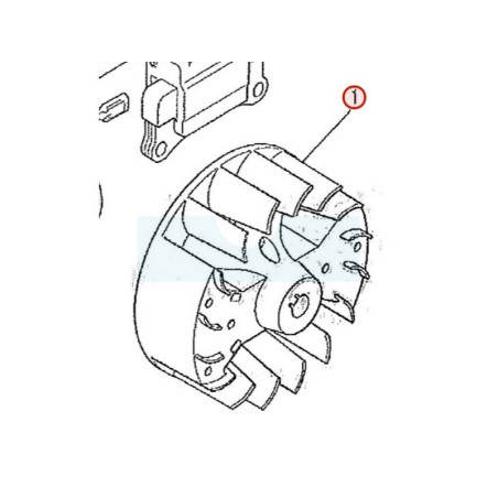 Volant magnétique pour moteur Mitsubishi (LE11040AA)