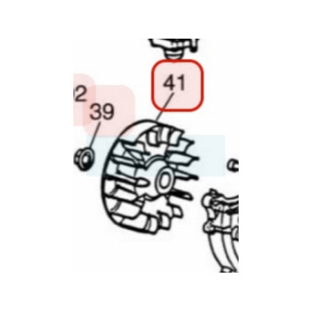 Volant magnétique pour moteur Zenoah (481071110)