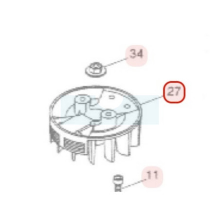 Volant magnétique pour moteur Zenoah (848E0J71A0)