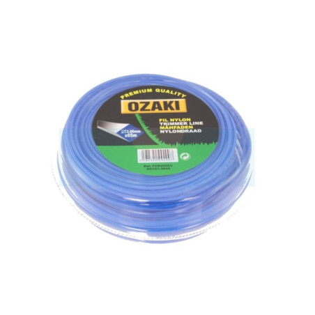 Fil nylon carré OZAKI pour débroussailleuse 2.4mm / 45m