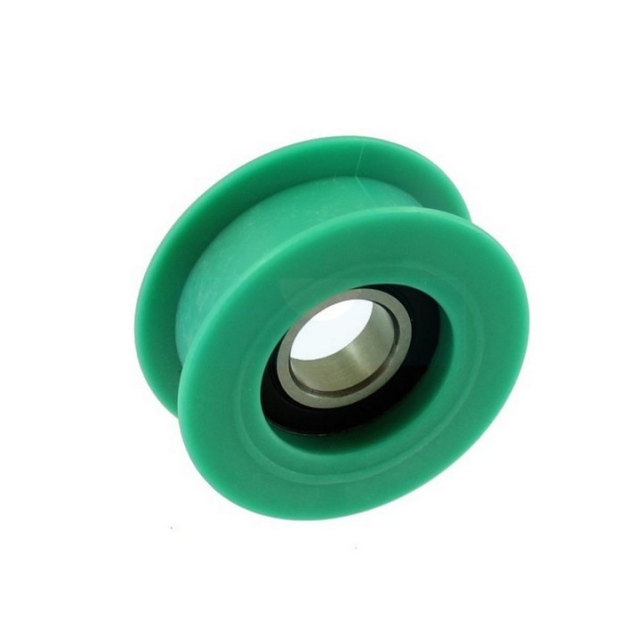 Poulie sur roulement verte pour tracteur tondeuse Alpina (256015580)