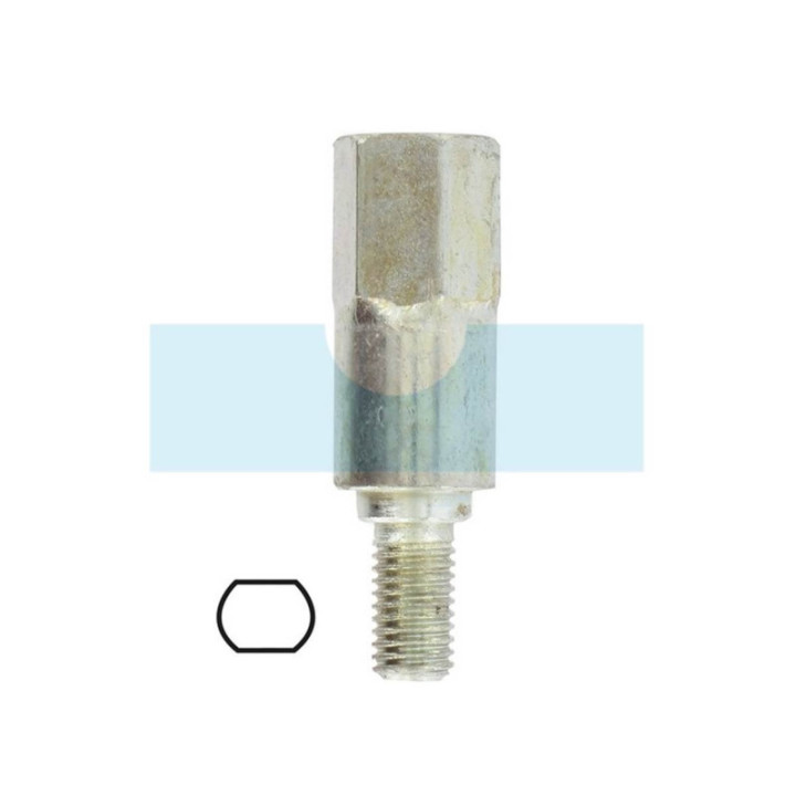Adaptateur d'arbre ovale pour notre renvoi d'angle universel (D)