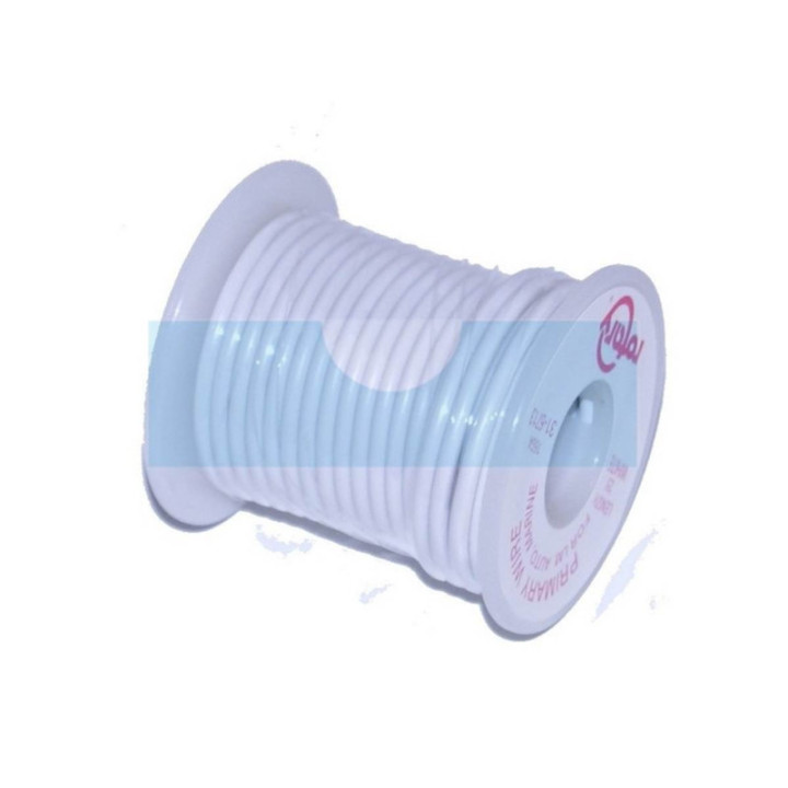 Rouleau de fil électrique blanc