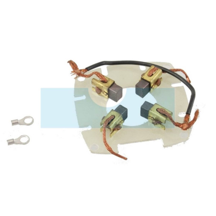 Jeu de charbons avec support pour moteur démarreur Tecumseh (33712)