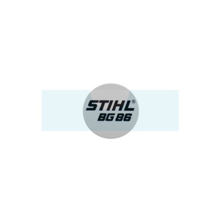 Plaque matricule pour souffleur Stihl (42419671504)