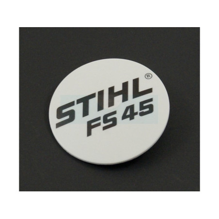 Plaque matricule pour débroussailleuse Stihl (41409671500)